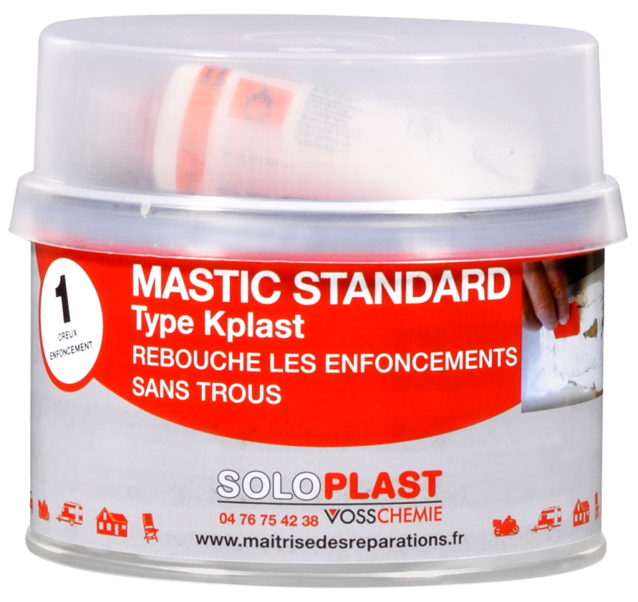 Mastic de remplissage Kplast avec durcisseur 947 g - SOLOPLAST