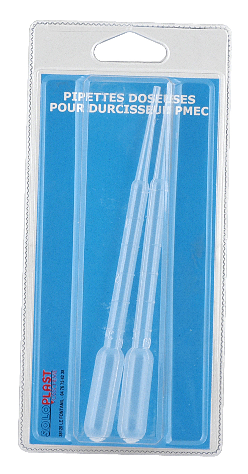 Set de 2 pipettes doseuses pour durcisseur 3 mL - SOLOPLAST