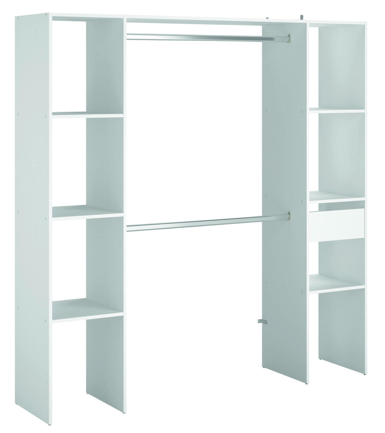 Kit combi blanc 40 cm mélaminé blanc - EKIPA