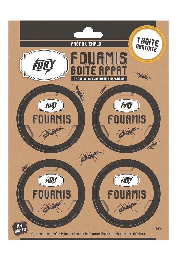 Boîte fourmis 3+1 gratuit FURY