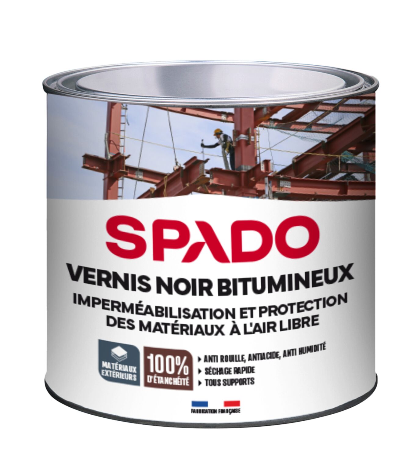 Vernis noir bitumineux 1 L - SPADO