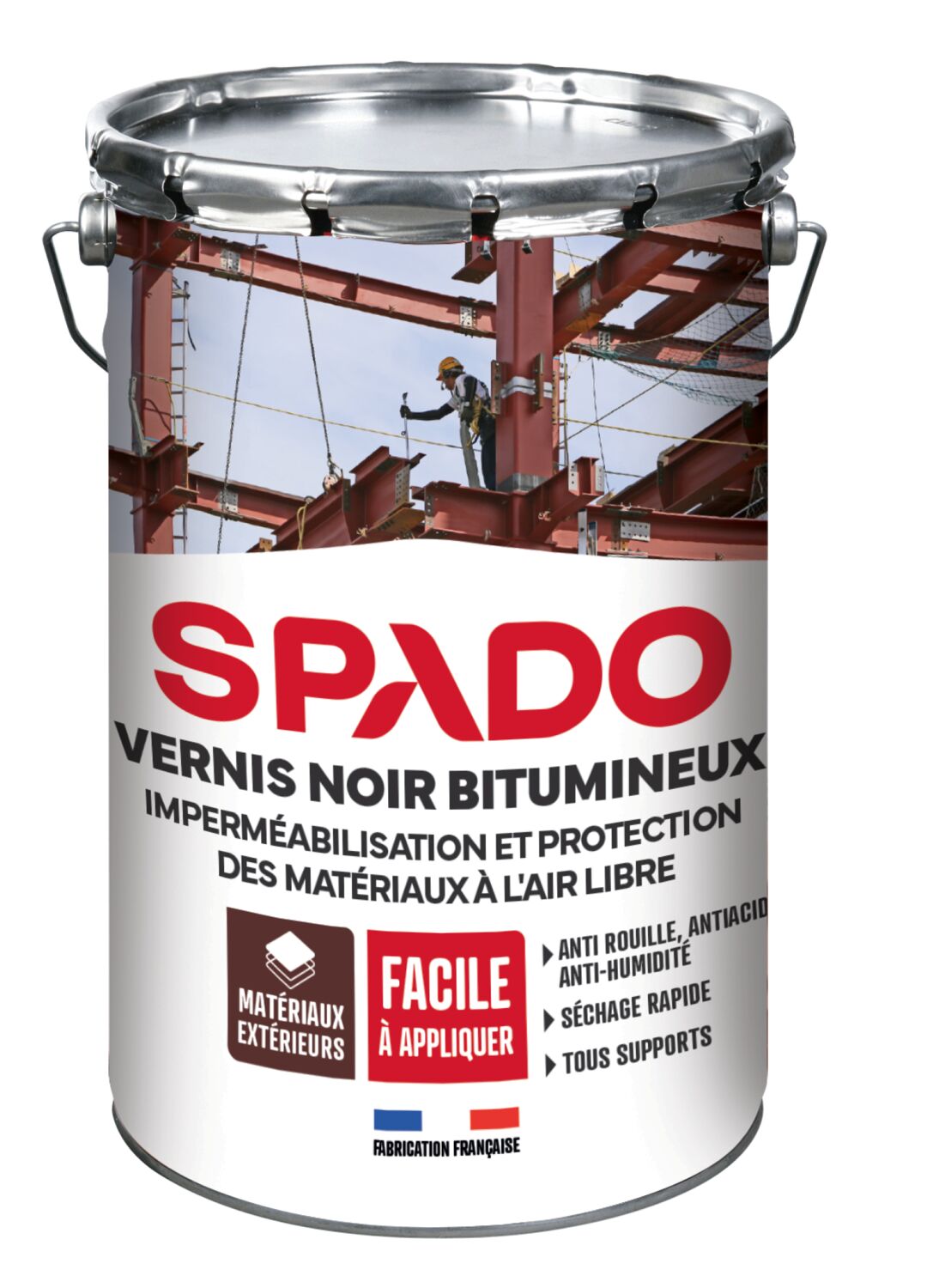 Vernis noir bitumineux 4 L - SPADO