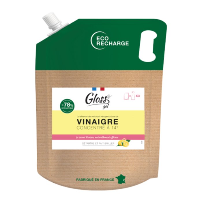 Vinaigre blanc 14° Écorecharge 2,5 L - GLOSS