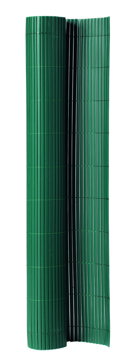 Canisse double face PVC Plastic'Ovale occultant 95% 1x3m Vert - SICATEC