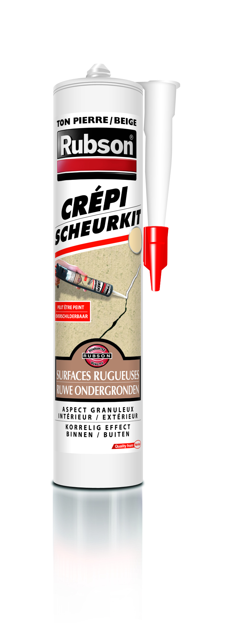 Mastic Crépi beige 280 mL - RUBSON