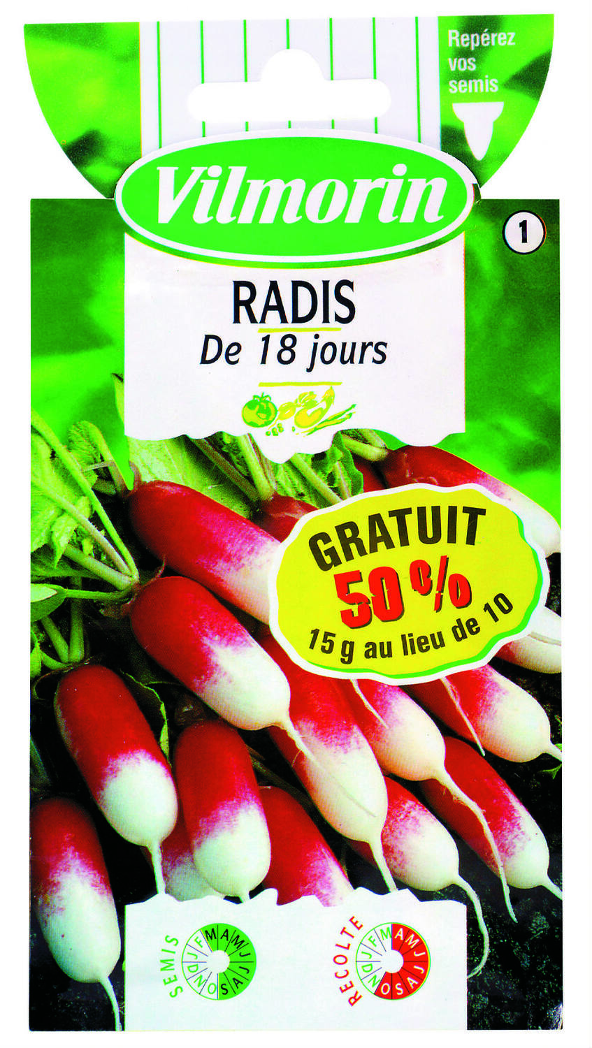 Graine de radis 18 jours - VILMORIN