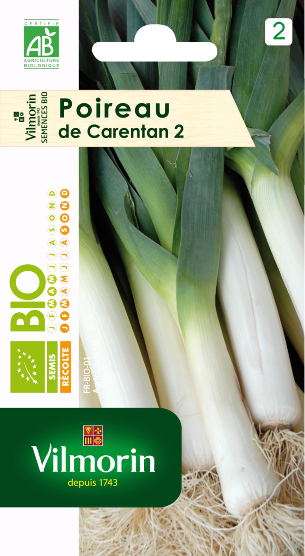 Graine Poireau de Carentan 2 bio - VILMORIN