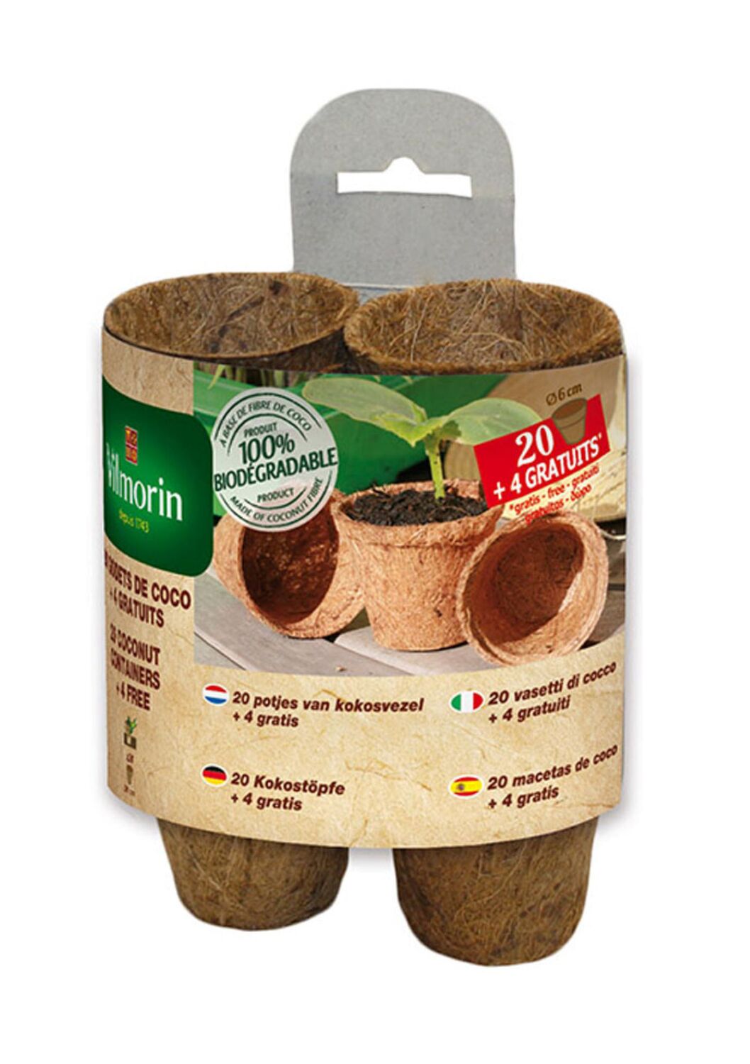 24 Godets de Coco 6cm - VILMORIN
