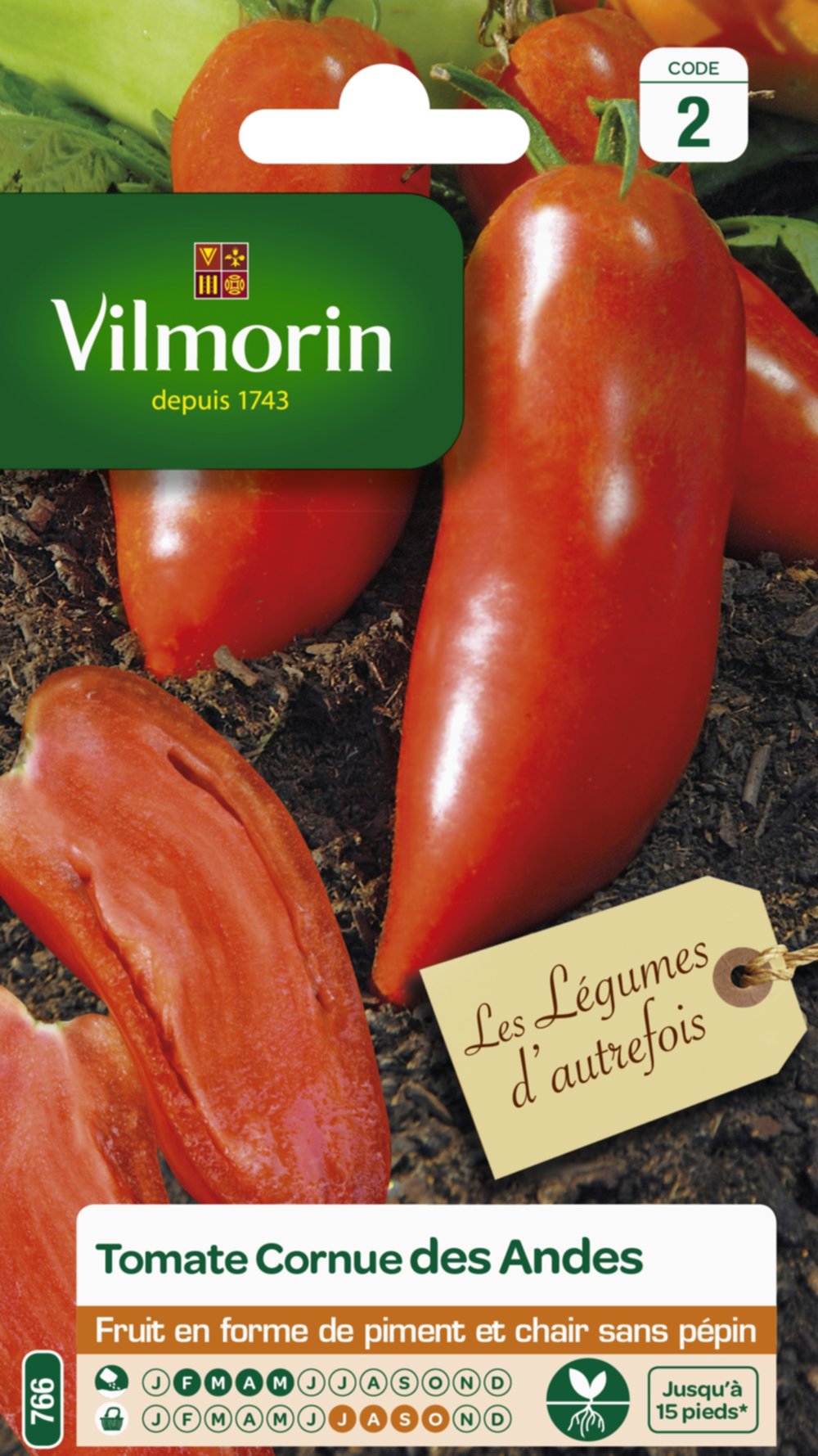 Graine Tomate Cornue des Andes - VILMORIN