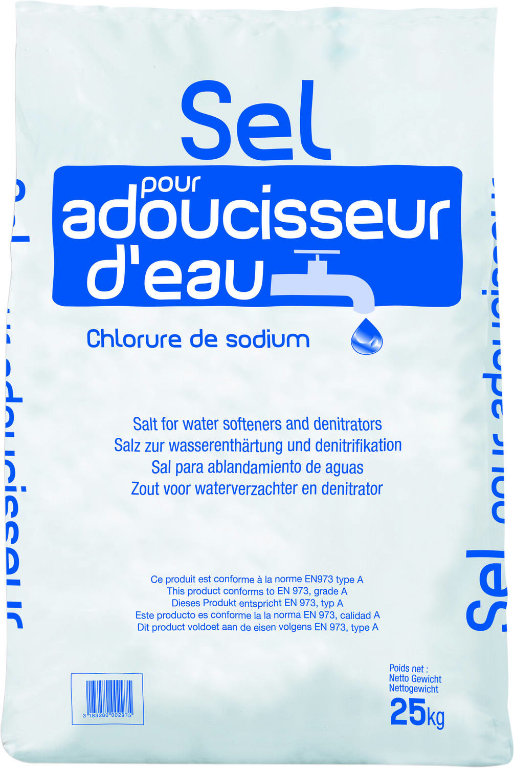 Sel adoucisseur traitement de l’eau - SALINS