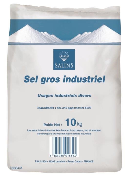 Gros sel industriel - sel de déneigement 10kg - SALINS
