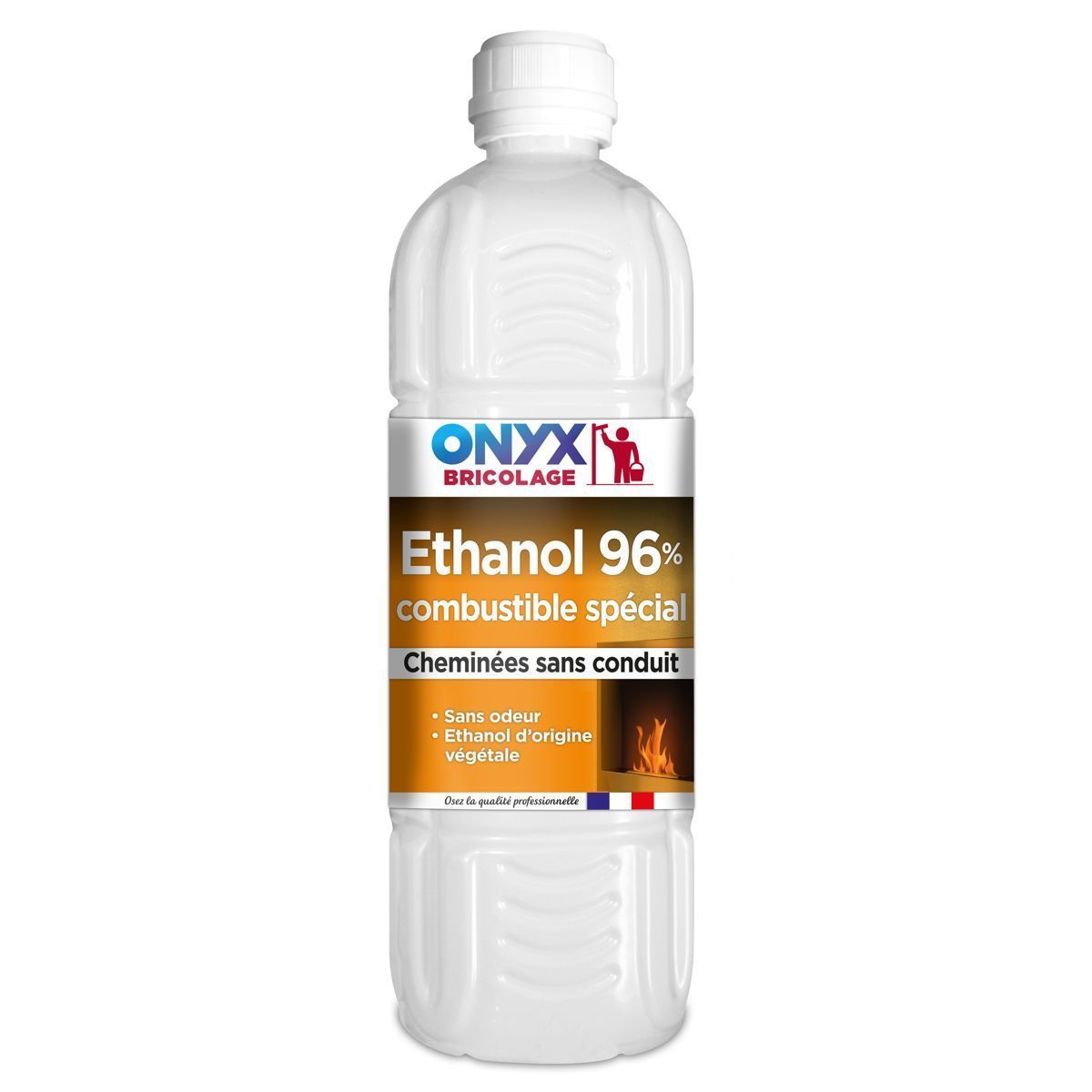 Ethanol 96% pour cheminée sans conduit 1L ONYX