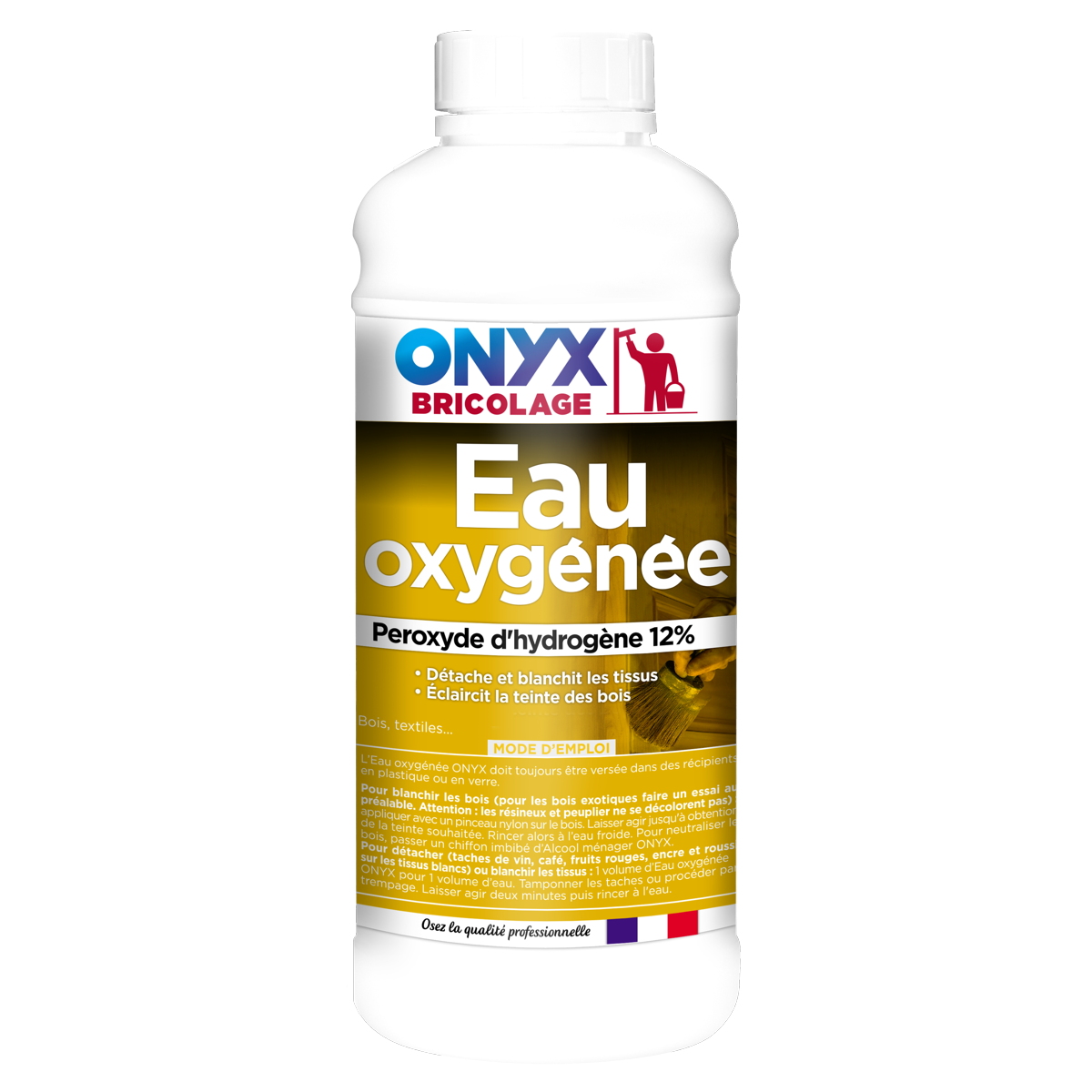 Eau oxygénée péroxyde d'hydrogène 12% 1 L - ONYX