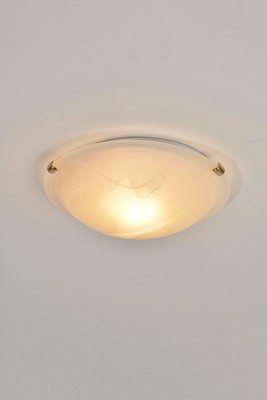 Applique/plafonnier verre blanc verone d30cm