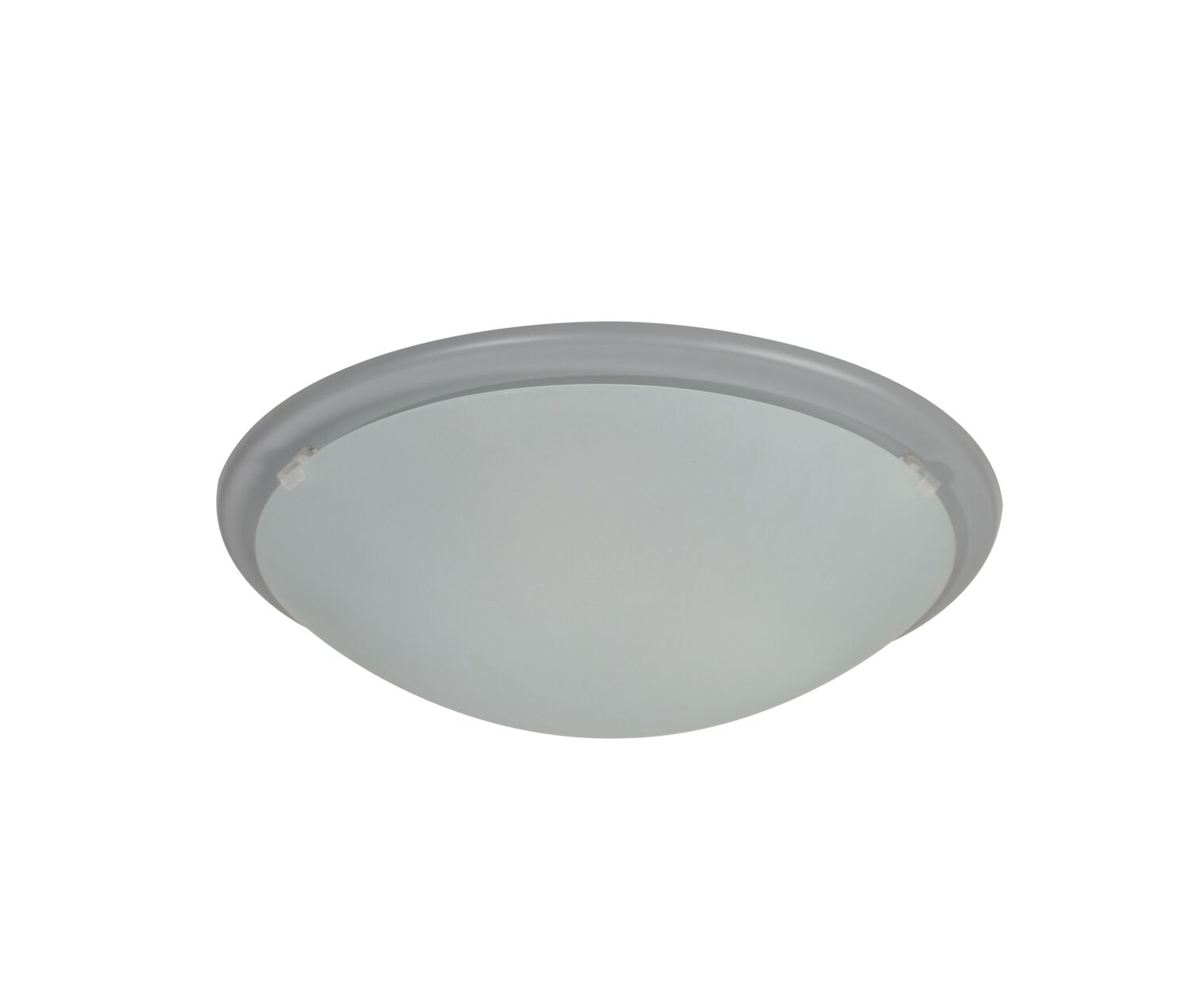 Applique/plafonnier verre gris bianca d28cm