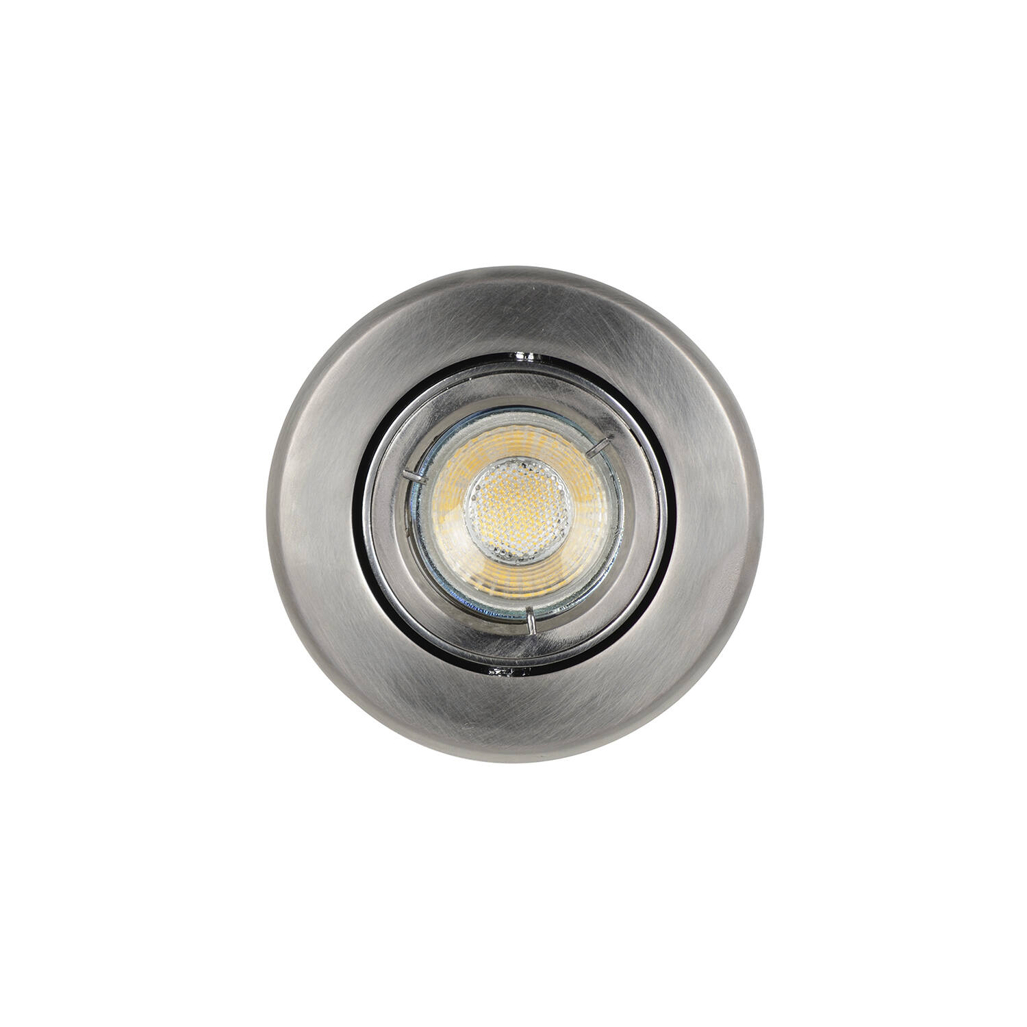 Spot encastré orientable métal nickel brossé ESSEN D10cm Corep