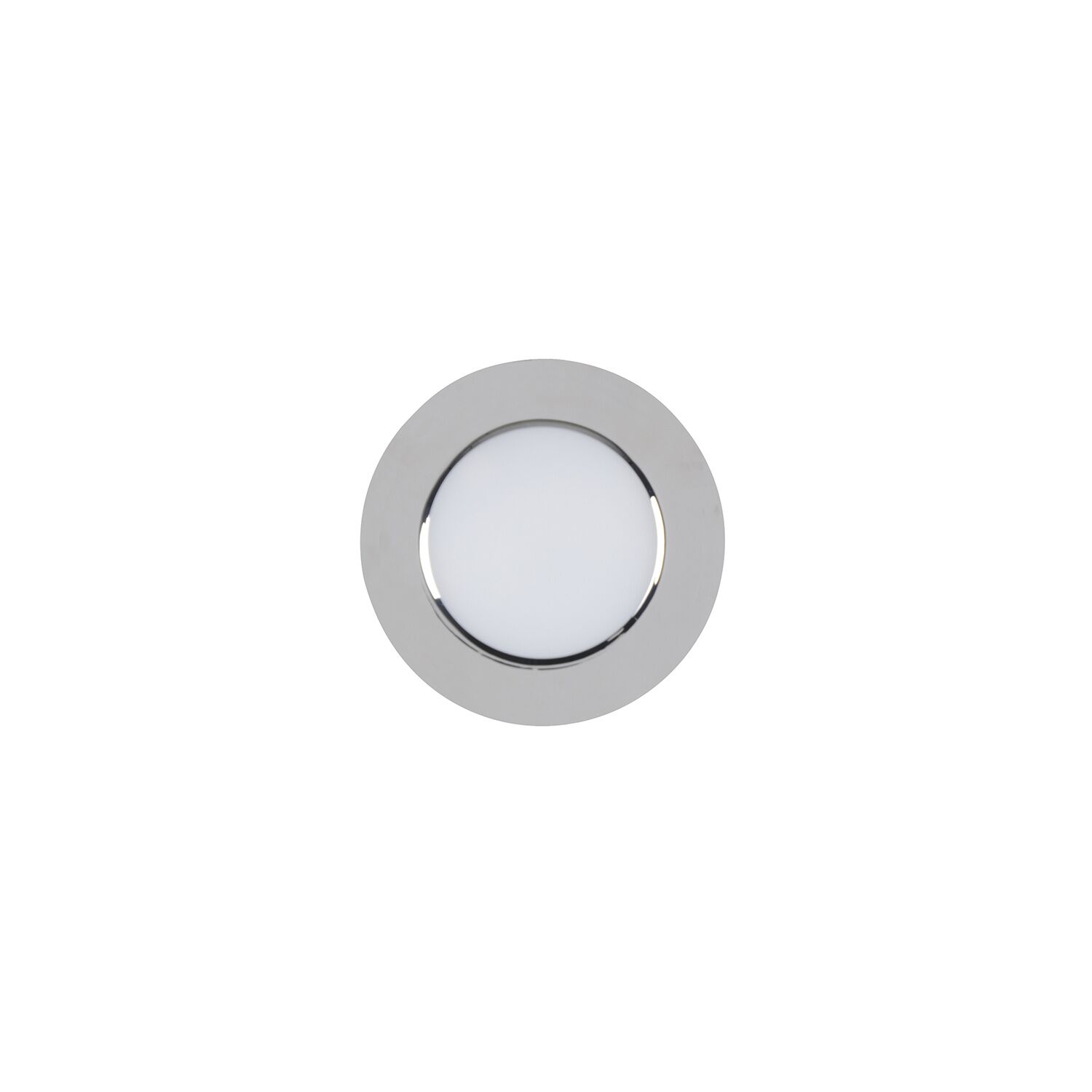 Spot encastré fixe salle de bain BBC métal chrome TESS S D7cm Corep