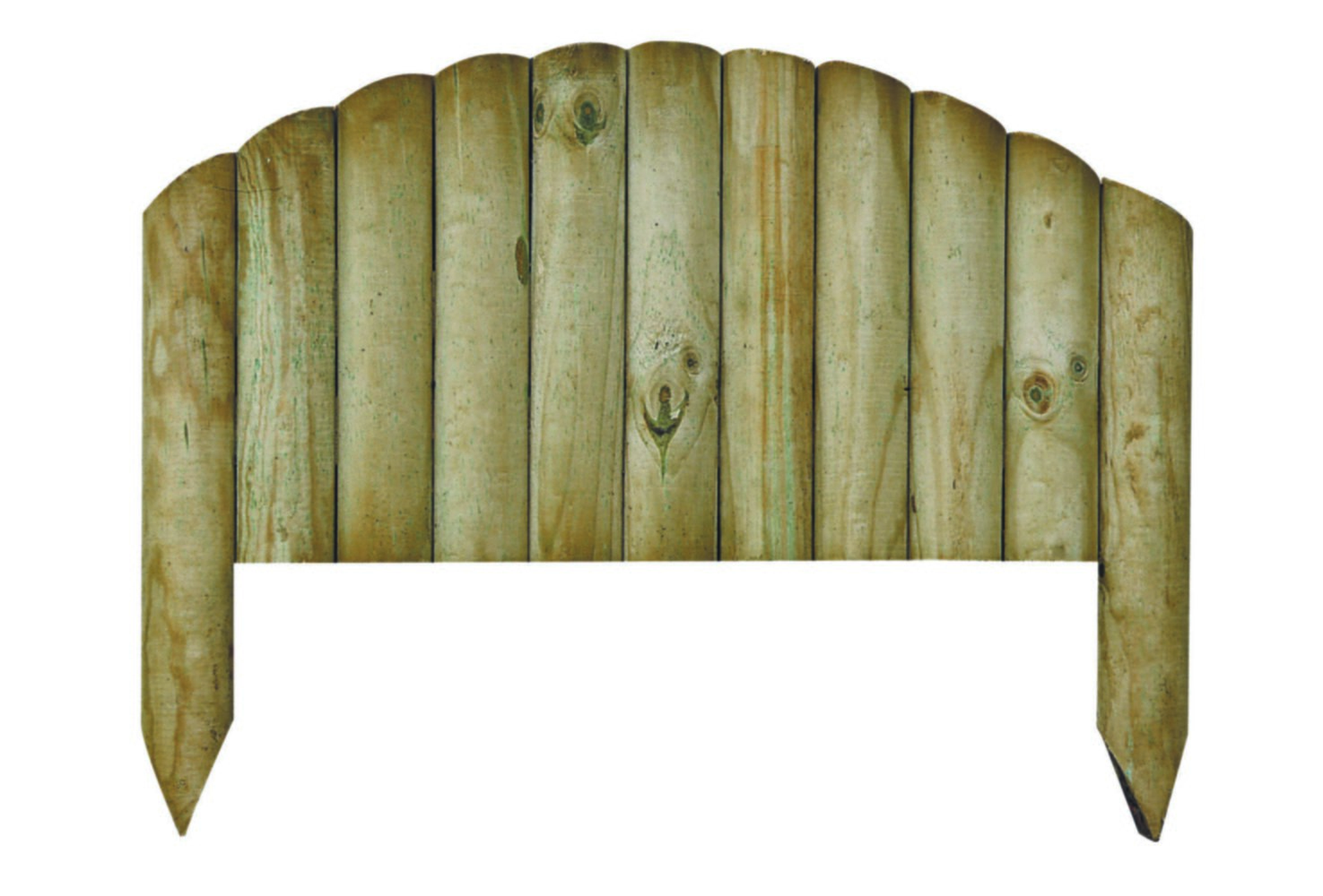 Bordure de jardin Bocage arquée bois H26-40xL.55cm - FOREST STYLE