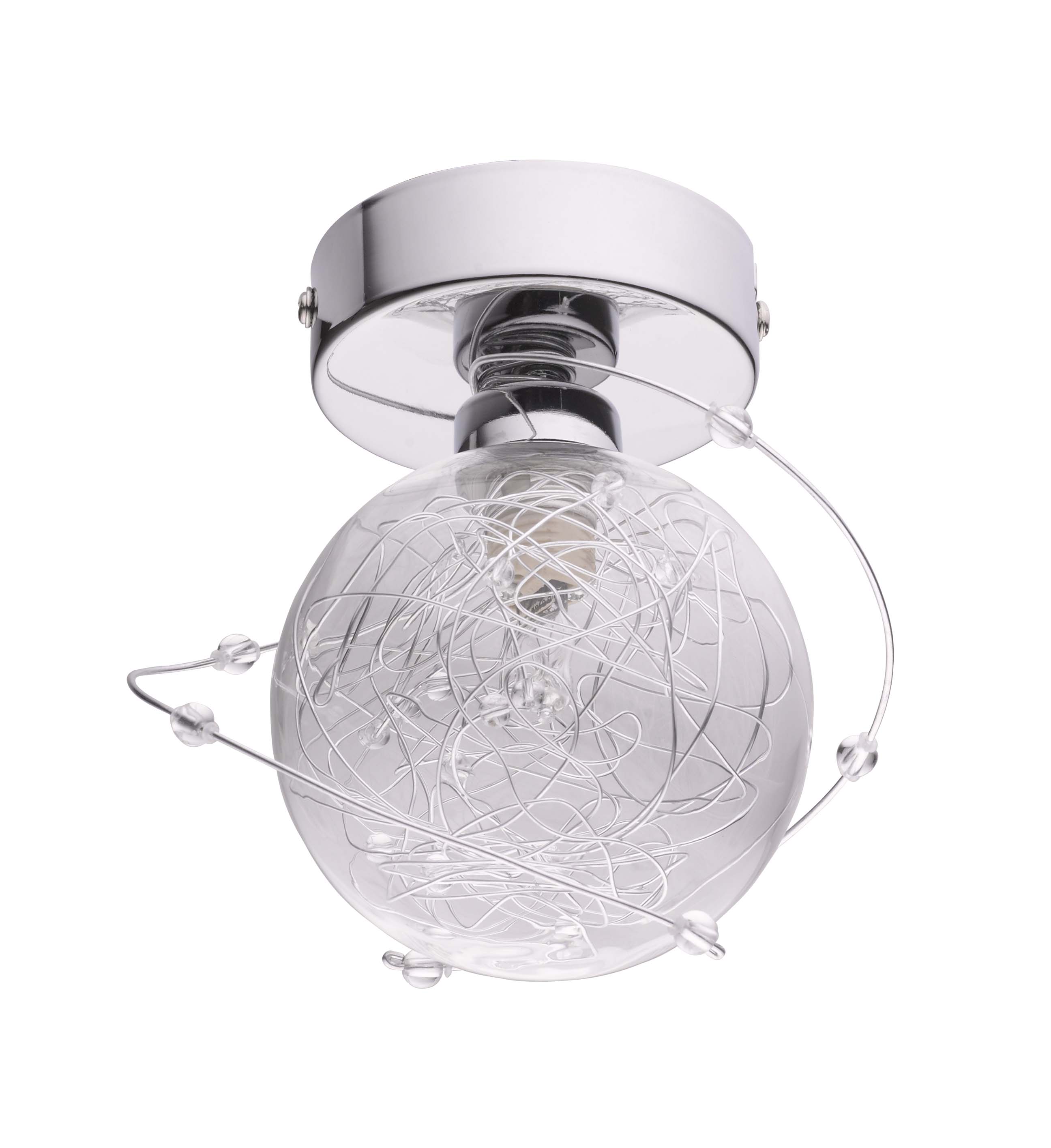 Applique Zylys G9 33W Métal chromé et verre