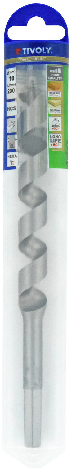 Foret bois spirale unique L200 Diamètre 16