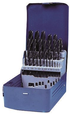 Coffret 25 Forets hss laminé cylindrique court ø1-13mm