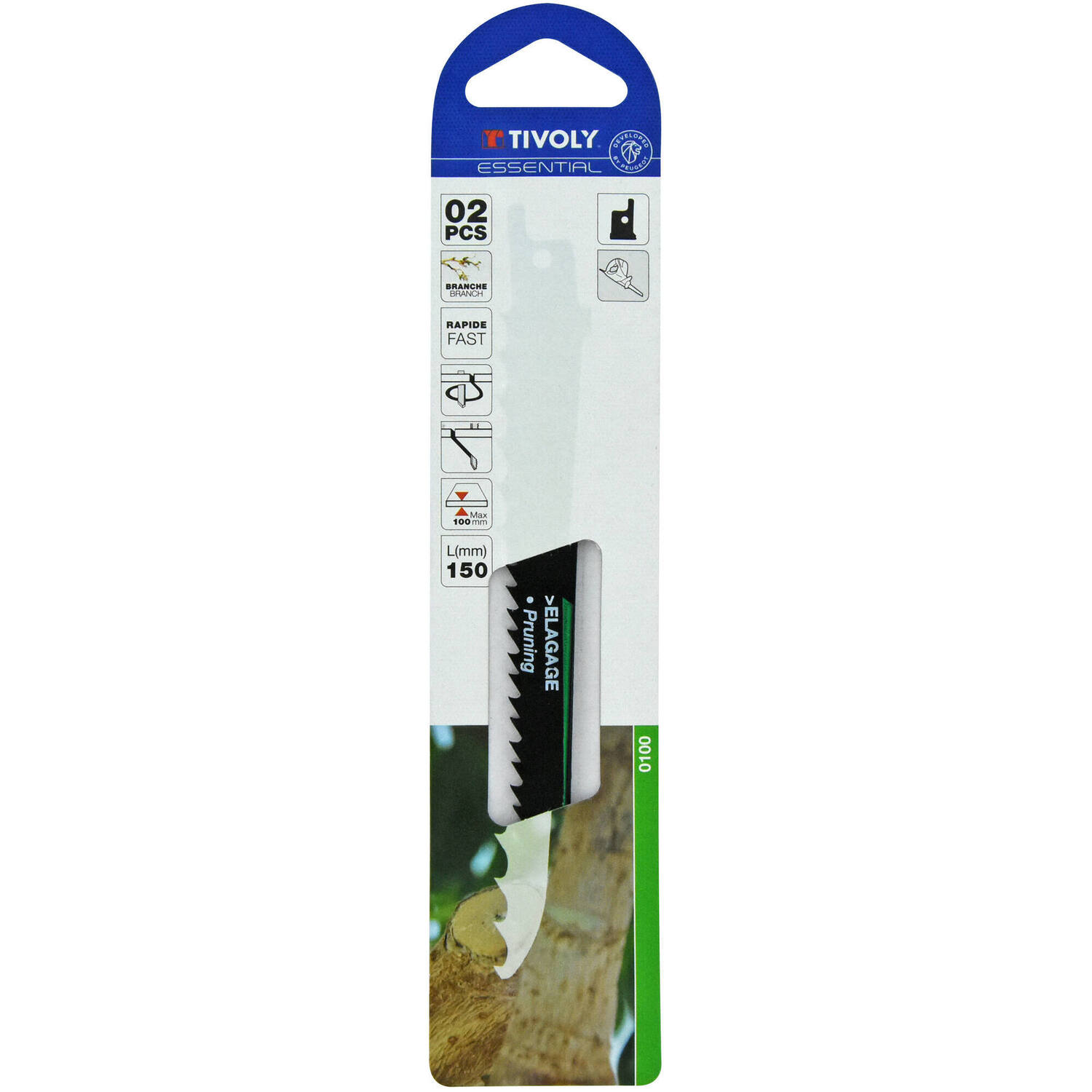 Lame de scie sabre pour élagage 150 mm - TIVOLY