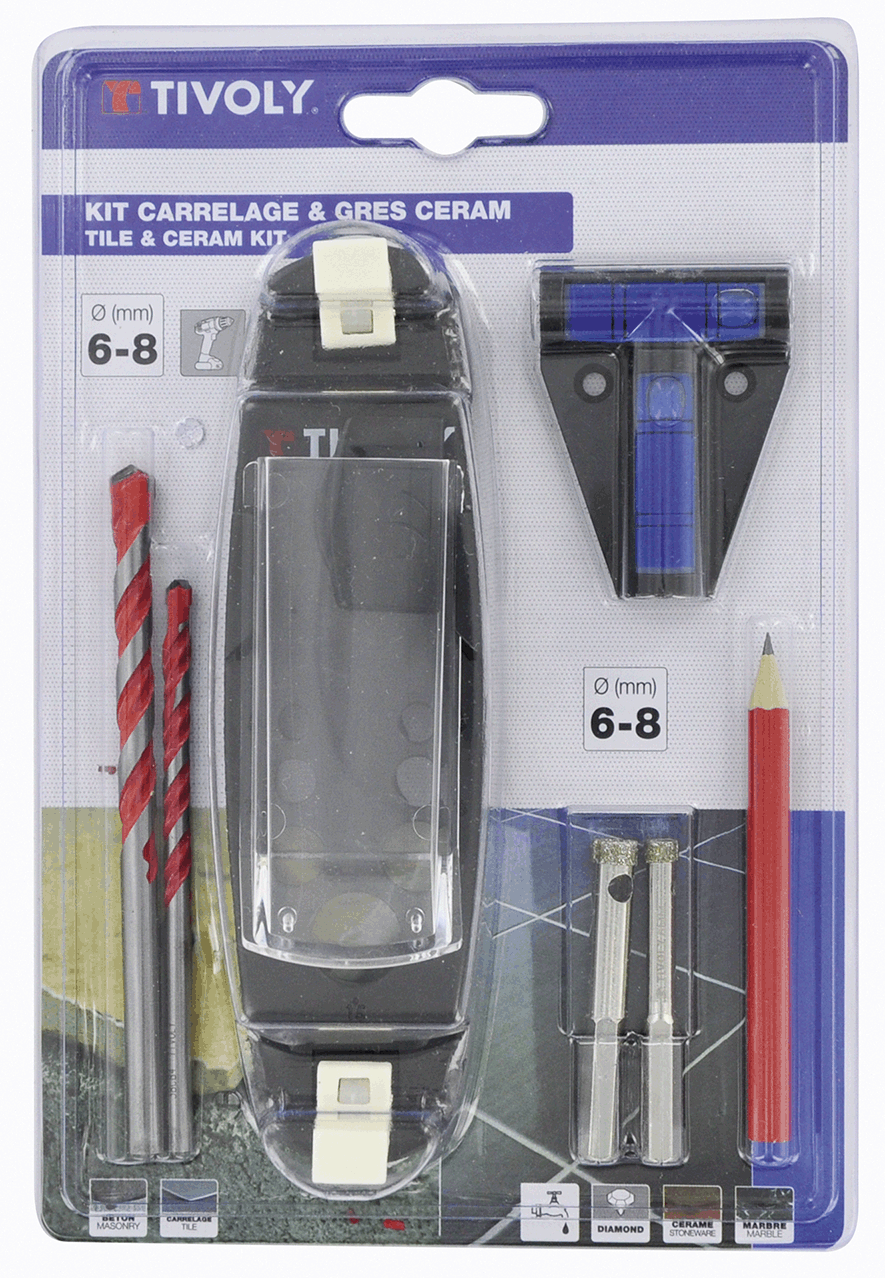 KIT CARRELAGE PERCAGE GRES CERAME