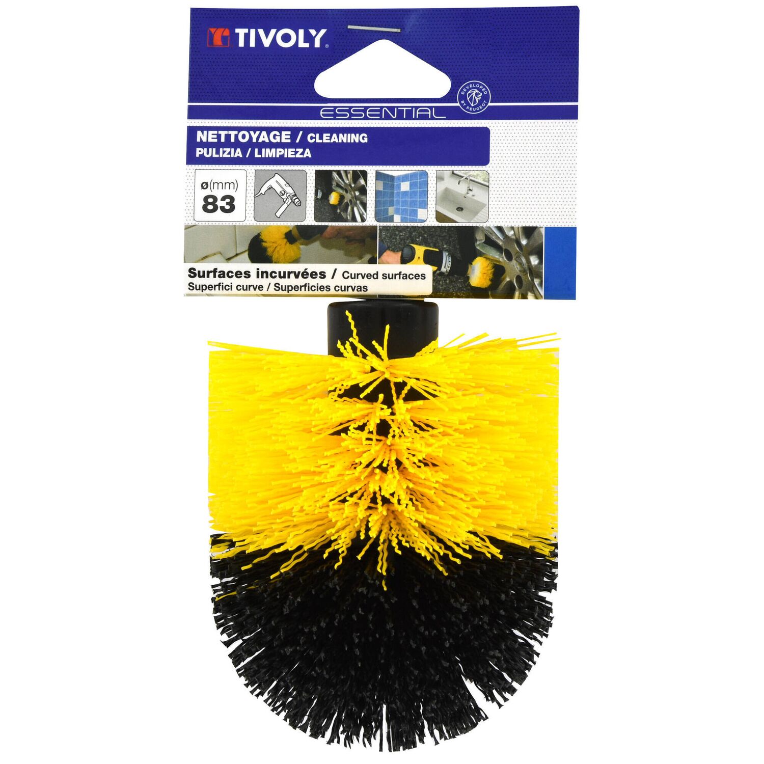 Brosse Ronde Nettoyage Perceuse Ø83mm - TIVOLY