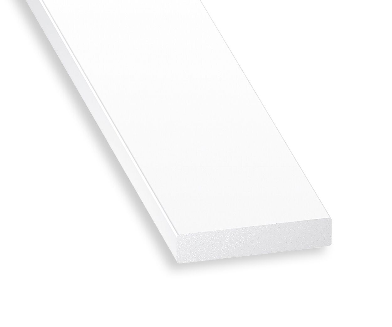 Profilé plat PVC blanc 30 x 5 mm 2m - CQFD