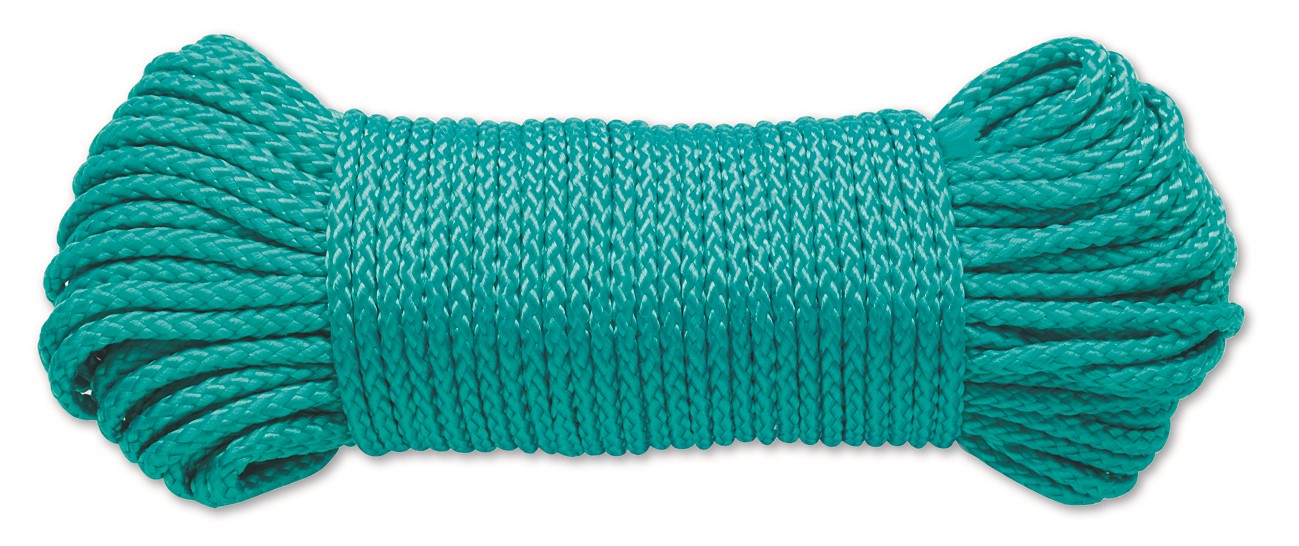 Corde polypropylène tressée verte ∅ 3,8 mm L.20 m - CHAPUIS