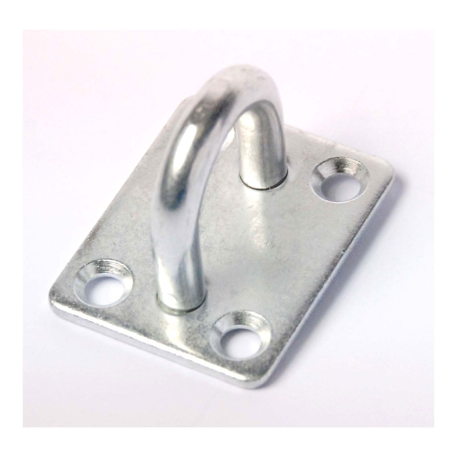 2 Platines à œil acier inoxydable Ø35x40mm + Fil Ø6mm - CHAPUIS