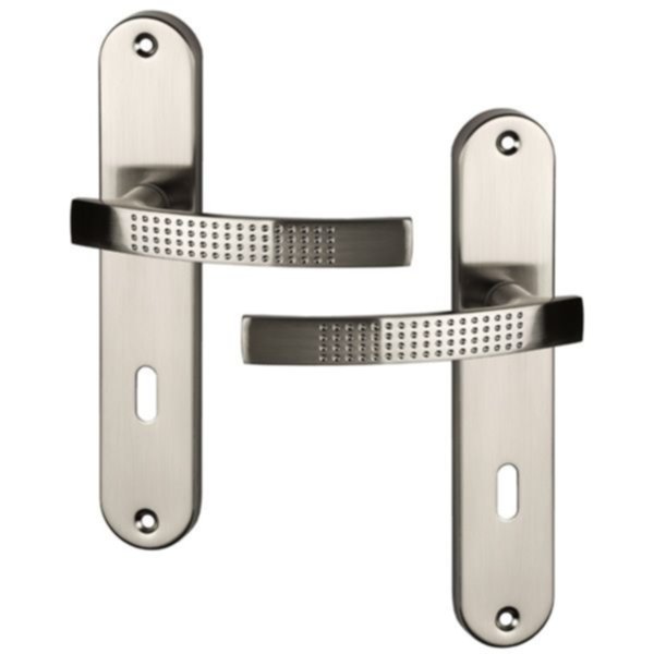 Poignée de porte AUDACE nickel mat - Clé