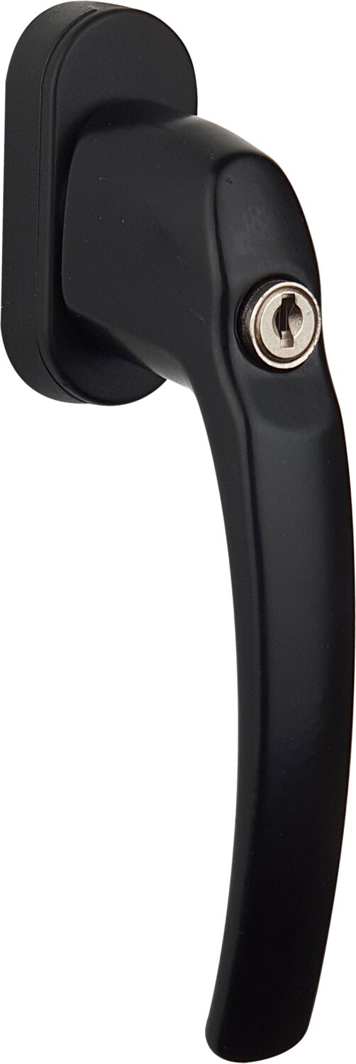 Poignée fenêtre + clé classique noir alu - ALPERTEC