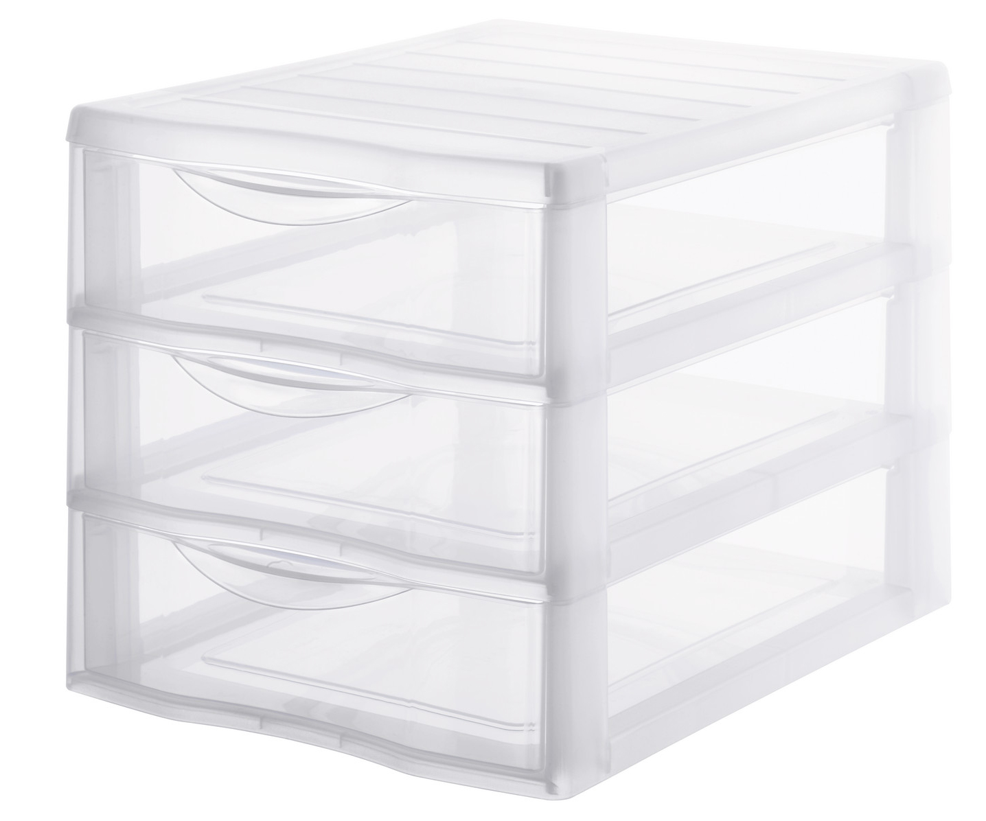 Mini-tour de rangement 3 tiroirs A4 Orgamix transparent - SUNDIS