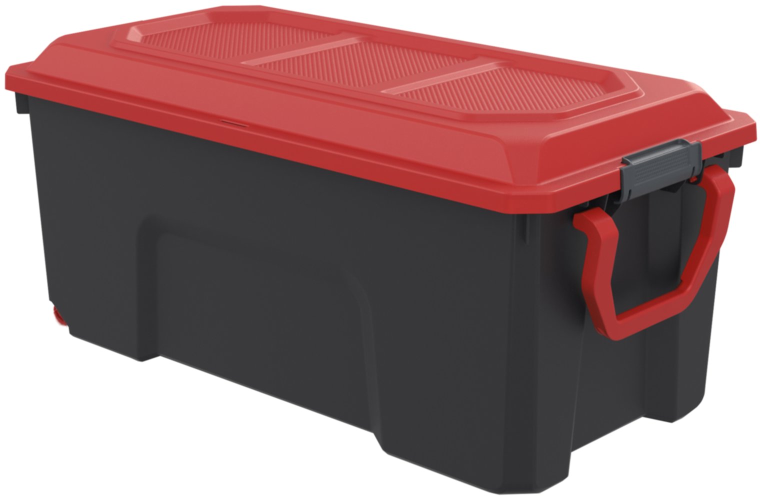 Malle de rangement Camper noir/rouge 75L - SUNDIS