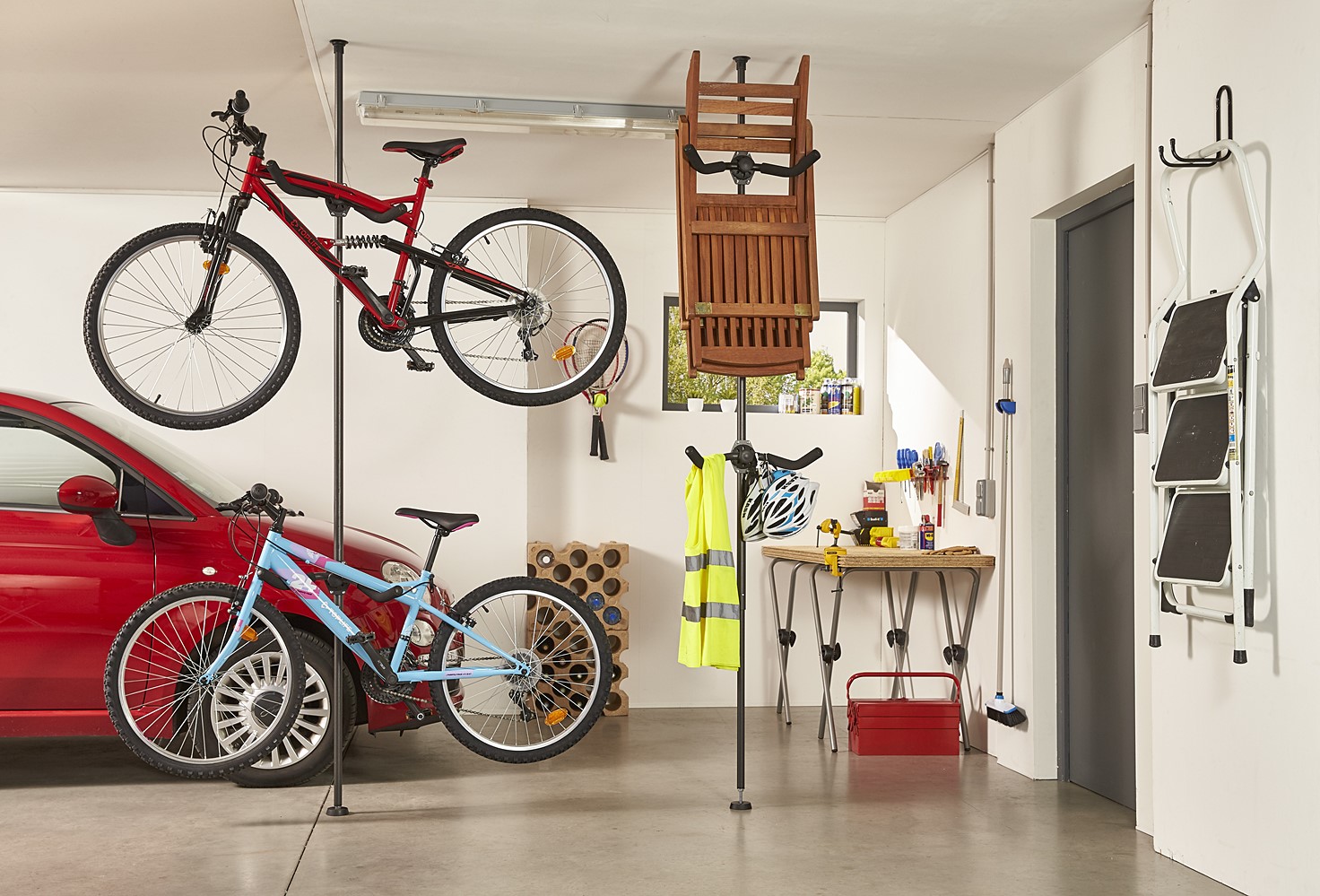 Range 2 vélos sol/plafond Mottez