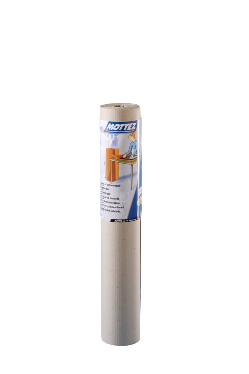Rouleau de carton ondulé 5 x 1 m - MOTTEZ