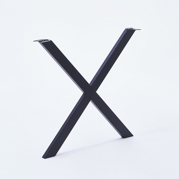 Pied de table en X pour table HT 71 cm noir MOTTEZ