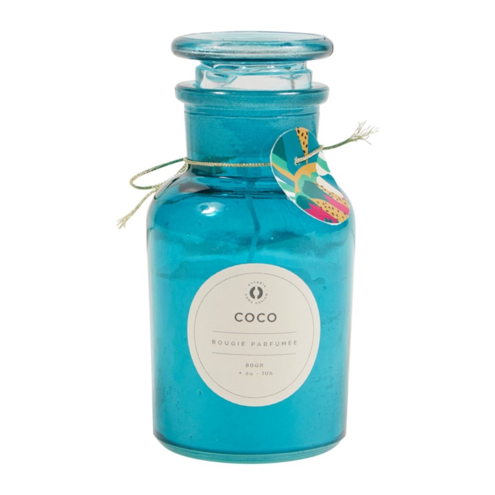 Bougie en pot parfumée Coco S D5,5 x H11,5 cm - OSTARIA