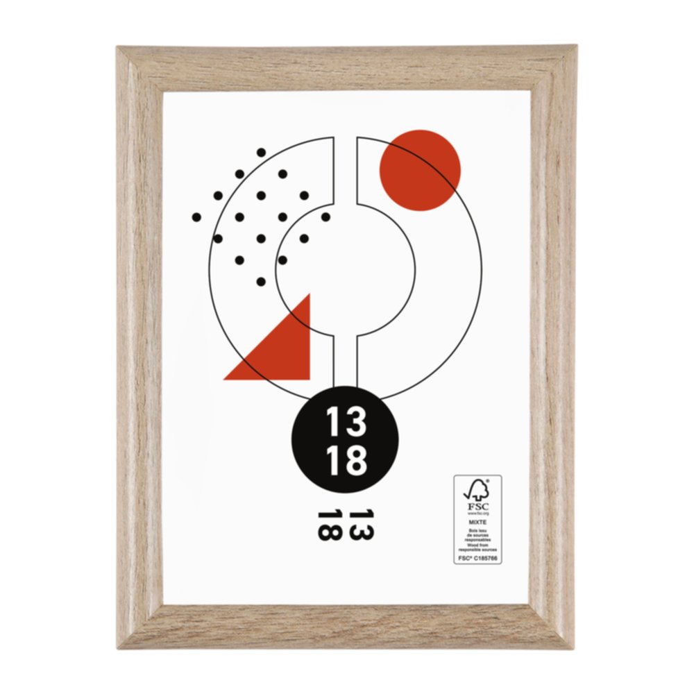 Cadre photo Onyx bois 13 x 18 cm - OSTARIA