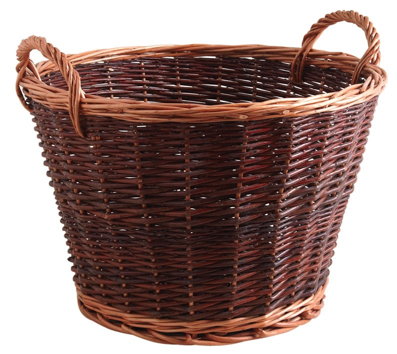 Corbeille en Osier Brut Et Buff 50x35cm – AUBRY GASPARD
