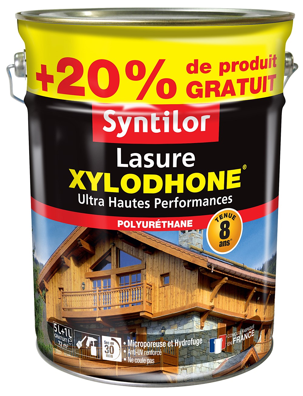 Lasure Xylodhone ultra hautes performances chêne clair 5L+20% - SYNTILOR