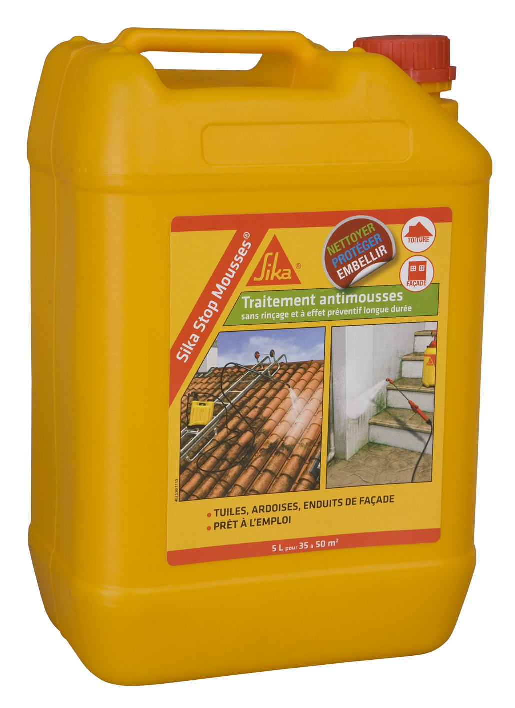 Traitement anti-mousses vertes 5 L - SIKA