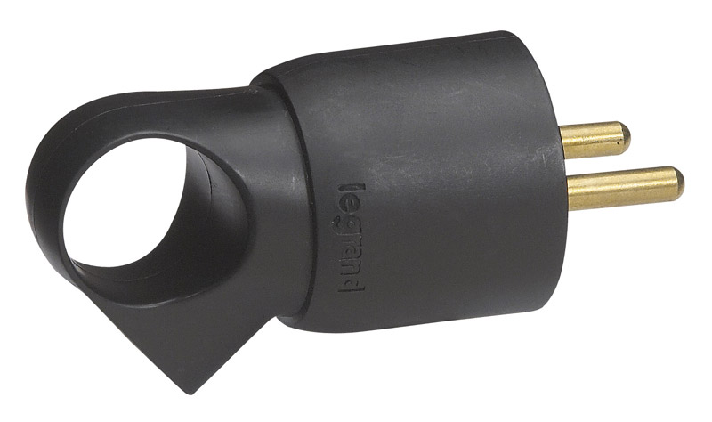 Fiche électrique 2P+T 16A plastique - LEGRAND