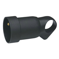 Prolongateur plastique 2P+T 16A ave anneau noir - LEGRAND