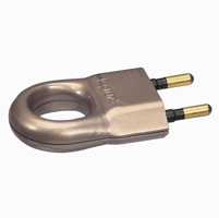 Fiche plastique 2P 6A avec anneau d'extraction bronze - LEGRAND