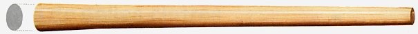 Manche hache œil ovale 58x34 x long900mm frêne