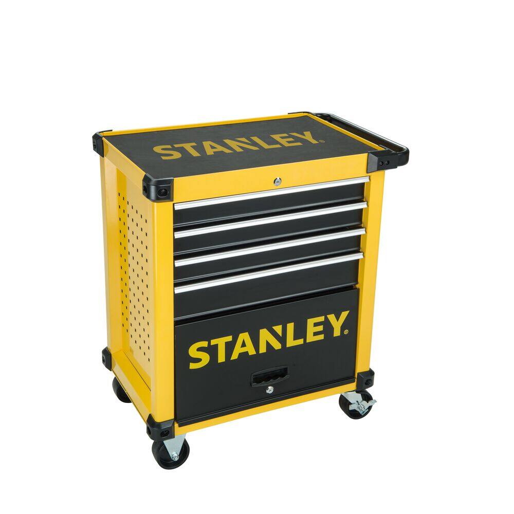 Servante outillage STMT1-74305 3 tiroirs + coffre noir - STANLEY