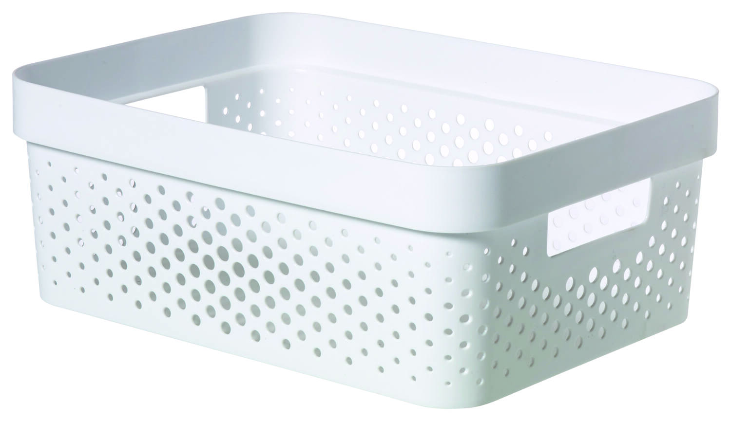 Bac de rangement recyclé 11L Infinity blanc - CURVER
