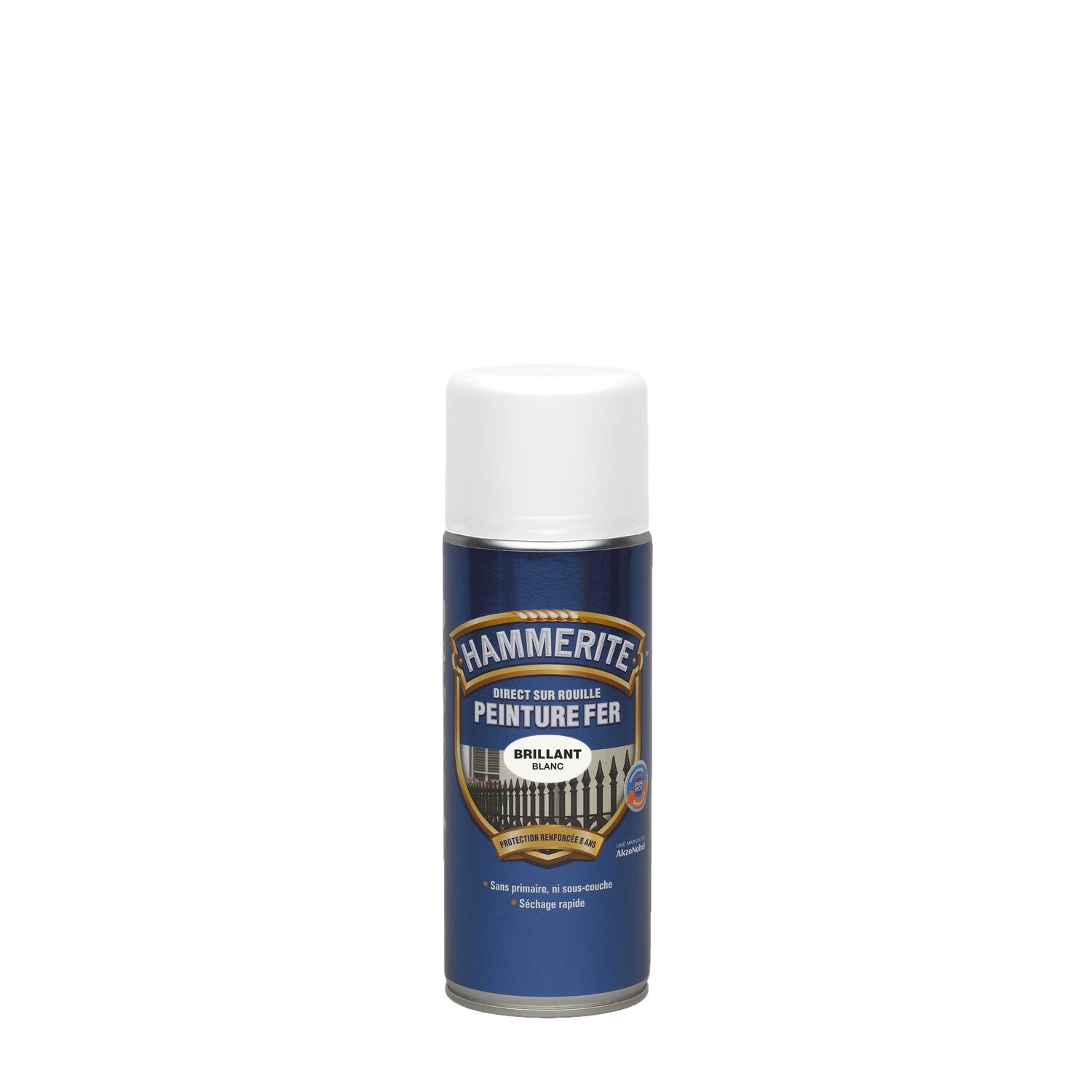 Peinture fer blanc brillant 400ml - HAMMERITE